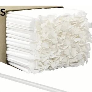 1500 individuals wrapped clear plastic drinking straw.